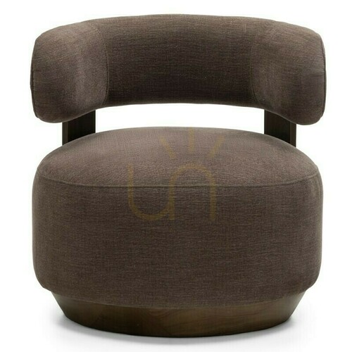Verifica Scaun de relaxare DOUX, forme rotunjite, culoare espresso, nuc Nova Nook