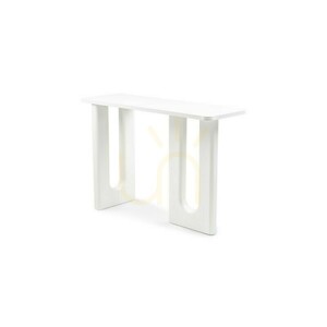 Birou/consolă RICHI de 120 cm, alb, cu curbe Nova Nook small 3