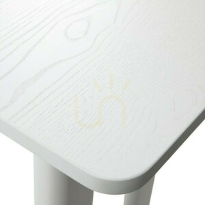Birou/consolă RICHI de 120 cm, alb, cu curbe Nova Nook small 6