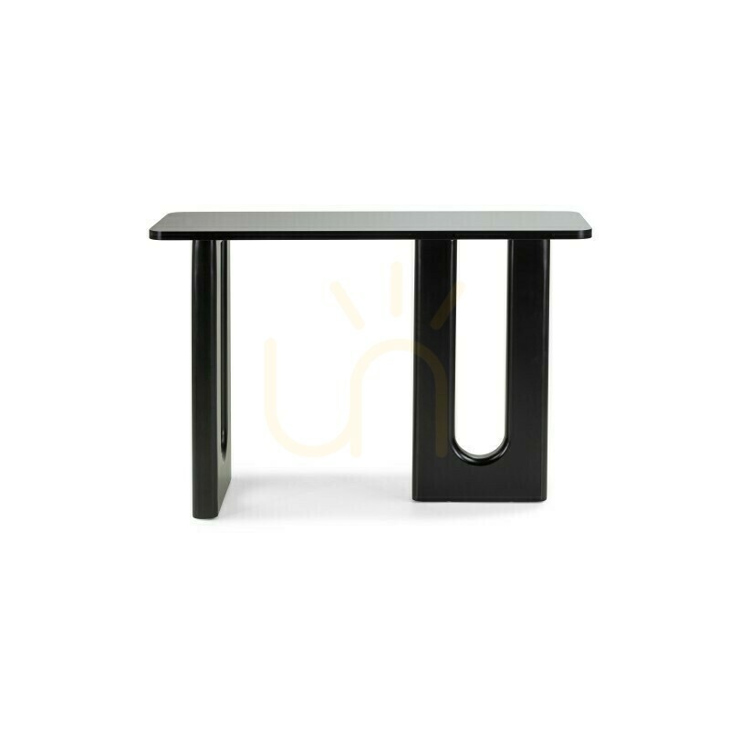 Verifica Birou/consolă RICHI de 120 cm, negru, cu arcade Nova Nook Birou/consolă RICHI de 120 cm, negru, cu arcade Nova Nook