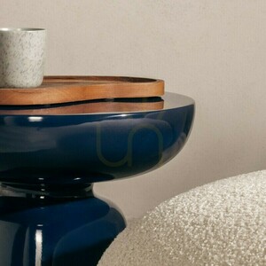 Măsuță auxiliară OGAN, 40 cm, albastru cobalt, lucioasă, Nova Nook small 4