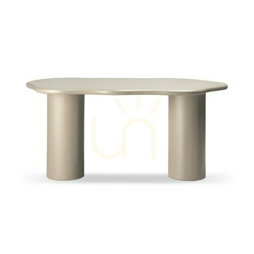 Verifica Masă de sufragerie LUXE de 160 cm, bej închis, cu forme rotunjite, de la Nova Nook