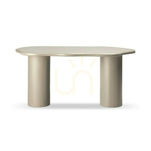 Masă de sufragerie LUXE de 160 cm, bej închis, cu forme rotunjite, de la Nova Nook 0 Masă de sufragerie LUXE de 160 cm, bej închis, cu forme rotunjite, de la Nova Nook small 0