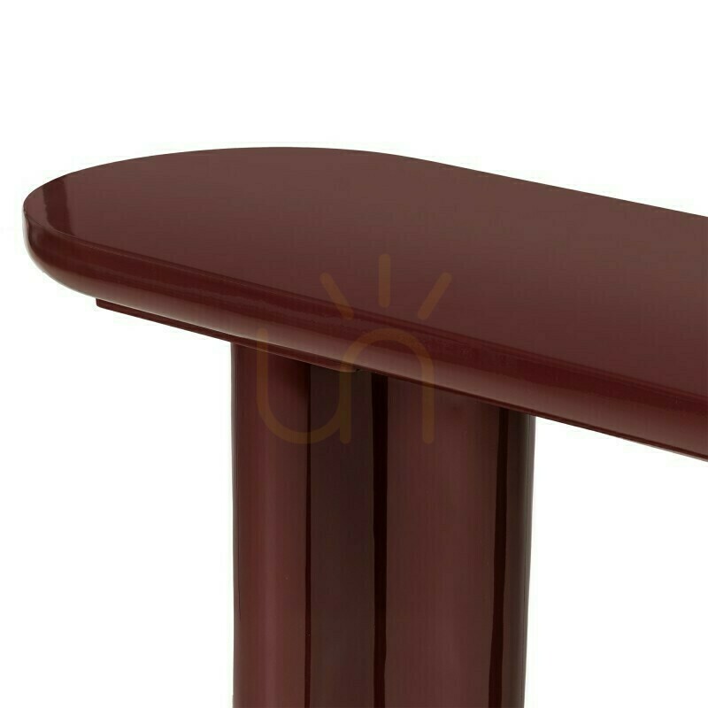 previzualizare Birou/consolă HALO de 120 cm, maro-burgund, lucios, Nova Nook Birou/consolă HALO de 120 cm, maro-burgund, lucios, Nova Nook