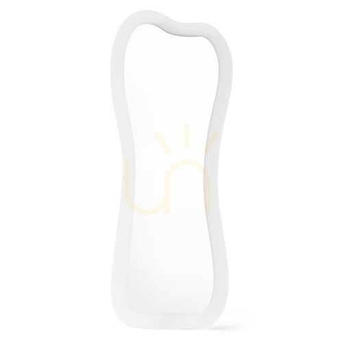Verifica Oglindă de podea CELLO cu iluminare LED, 63 x 160 cm, formă neregulată, albă, Nova Nook