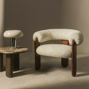 Fotoliu LOLE, crem/nuc, Nova Nook Bouclé 1 Fotoliu LOLE, crem/nuc, Nova Nook Bouclé small 1