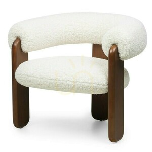 Fotoliu LOLE, crem/nuc, Nova Nook Bouclé 3 Fotoliu LOLE, crem/nuc, Nova Nook Bouclé small 3