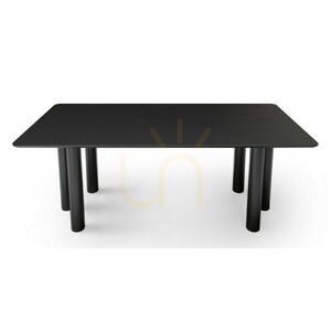 Masă extensibilă OAL 140–200 cm, furnir de stejar, negru, lemn de fag, colț rotunjit Nova Nook 6 Masă extensibilă OAL 140–200 cm, furnir de stejar, negru, lemn de fag, colț rotunjit Nova Nook small 6