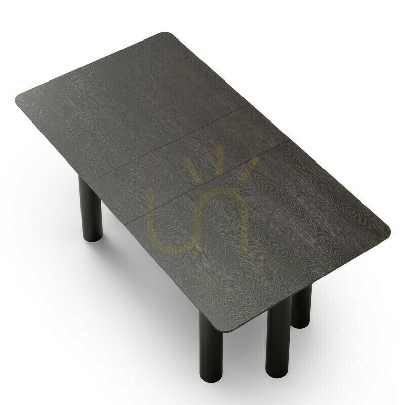 previzualizare Masă extensibilă OAL 140–200 cm, furnir de stejar, negru, lemn de fag, colț rotunjit Nova Nook Masă extensibilă OAL 140–200 cm, furnir de stejar, negru, lemn de fag, colț rotunjit Nova Nook