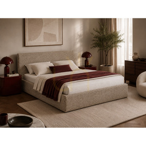 Pat tapițat SEMPLICE cu spațiu de depozitare – 140x200 – GAVA 11 GRI-BEJ Nova Nook small 5