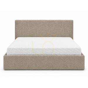 Pat tapițat SEMPLICE cu spațiu de depozitare – 180x200 – GAVA 11 GRI-BEJ Nova Nook small 4