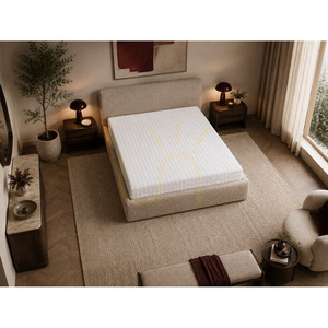 Pat tapițat SEMPLICE cu spațiu de depozitare – 140x200 – GAVA 03 BEIGE Nova Nook small 2