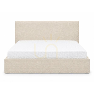 Pat tapițat SEMPLICE cu spațiu de depozitare – 140x200 – GAVA 03 BEIGE Nova Nook small 5