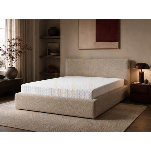 Verifica Pat tapițat SEMPLICE cu spațiu de depozitare – 180x200 – GAVA 03 BEIGE Nova Nook