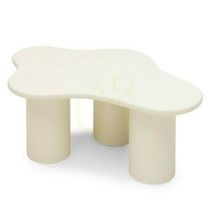 Măsuță de cafea CHIC de 100 cm, forme rotunjite, alb lăptos Nova Nook 2 Măsuță de cafea CHIC de 100 cm, forme rotunjite, alb lăptos Nova Nook small 2