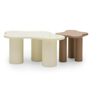 Măsuță de cafea CHIC de 100 cm, forme rotunjite, alb lăptos Nova Nook 4 Măsuță de cafea CHIC de 100 cm, forme rotunjite, alb lăptos Nova Nook small 4