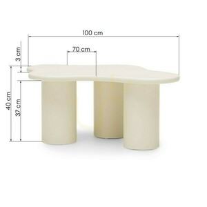 Măsuță de cafea CHIC de 100 cm, forme rotunjite, alb lăptos Nova Nook 7 Măsuță de cafea CHIC de 100 cm, forme rotunjite, alb lăptos Nova Nook small 7