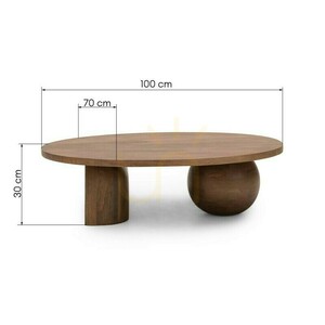 Măsuță de cafea UMO, lemn de mango, Nova Nook din lemn de nuc small 8