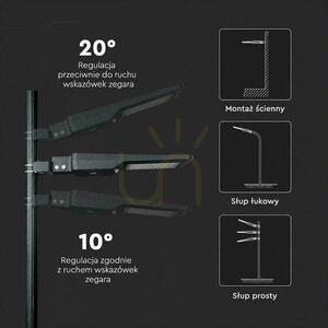 Lampă stradală solară cu LED V-TAC de 40 W, negru, IP65, 150 lm/W, CCT VT-ST43, 6000 lm 11 Lampă stradală solară cu LED V-TAC de 40 W, negru, IP65, 150 lm/W, CCT VT-ST43, 6000 lm small 11