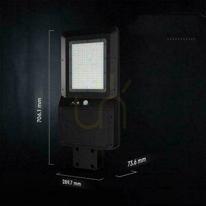 Lampă stradală solară cu LED V-TAC de 40 W, negru, IP65, 150 lm/W, CCT VT-ST43, 6000 lm 6 Lampă stradală solară cu LED V-TAC de 40 W, negru, IP65, 150 lm/W, CCT VT-ST43, 6000 lm small 6
