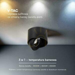 Spot de perete înclinabil cu LED CREE V-TAC, 12 W, CRI 90+, CCT, IP44, alb, VT-110012CCT, 800 lm, garanție de 6 ani small 6