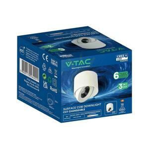 Spot de perete orientabil cu LED CREE V-TAC, 18 W, CRI 90+, CCT, IP44, alb, VT-110018CCT, 1350 lm, garanție de 6 ani 3 Spot de perete orientabil cu LED CREE V-TAC, 18 W, CRI 90+, CCT, IP44, alb, VT-110018CCT, 1350 lm, garanție de 6 ani small 3