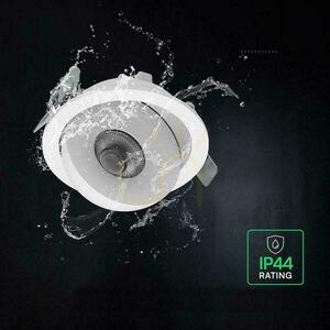 Lampă de încastrare cu LED CREE V-TAC, orientabilă, 12 W, CRI 90+, CCT, IP44, alb, VT-110011CCT, 800 lm, garanție de 6 ani small 6