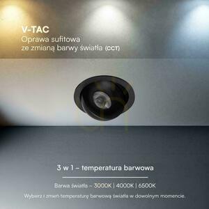 Lampă de încastrare cu LED CREE V-TAC, orientabilă, 12 W, CRI 90+, CCT, IP44, alb, VT-110011CCT, 800 lm, garanție de 6 ani small 5