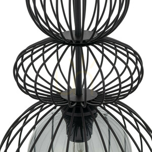 Lampa suspendată Kago Black 1 Xe27 small 4