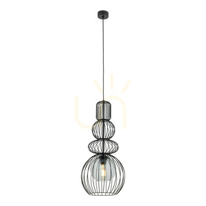 Lampa suspendată Kago Black 1 Xe27 small 8