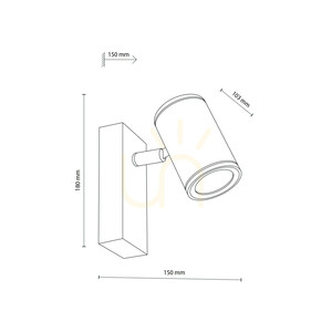 Aplică de perete Nexo White GU10 IP44 small 6