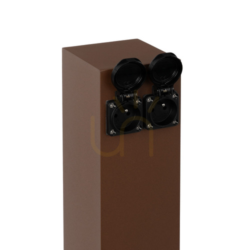 Verifica Stâlpișor cu prize pentru grădină NORLYS Energy Distributor 2900CS, 2 prize 16 A tip E, 49 cm, culoare oțel corten