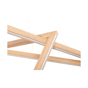 Lampa suspendată Vinci, stejar uleiat/nichel mat, 2xLED 49 W, lumină orientabilă în sus și în jos, 155 cm 2 Lampa suspendată Vinci, stejar uleiat/nichel mat, 2xLED 49 W, lumină orientabilă în sus și în jos, 155 cm small 2