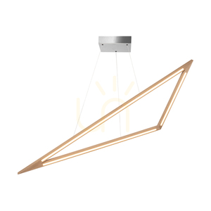 Lampa suspendată Vinci, stejar uleiat/nichel mat, 1xLED 35 W, lumină orientabilă în sus și în jos, 155 cm small 1
