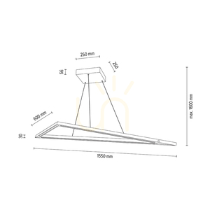 Lampa suspendată Vinci, stejar uleiat/nichel mat, 1xLED 35 W, lumină orientabilă în sus și în jos, 155 cm small 5
