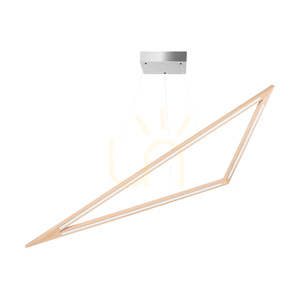 Lampa suspendată Vinci, stejar uleiat/nichel mat, 1xLED 35 W, lumină orientabilă în sus și în jos, 155 cm small 0