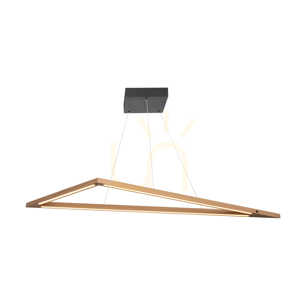 Vedere Lampa suspendată Vinci, stejar uleiat/negru, 1xLED 35 W, lumină orientabilă în sus și în jos, 155 cm Lampa suspendată Vinci, stejar uleiat/negru, 1xLED 35 W, lumină orientabilă în sus și în jos, 155 cm