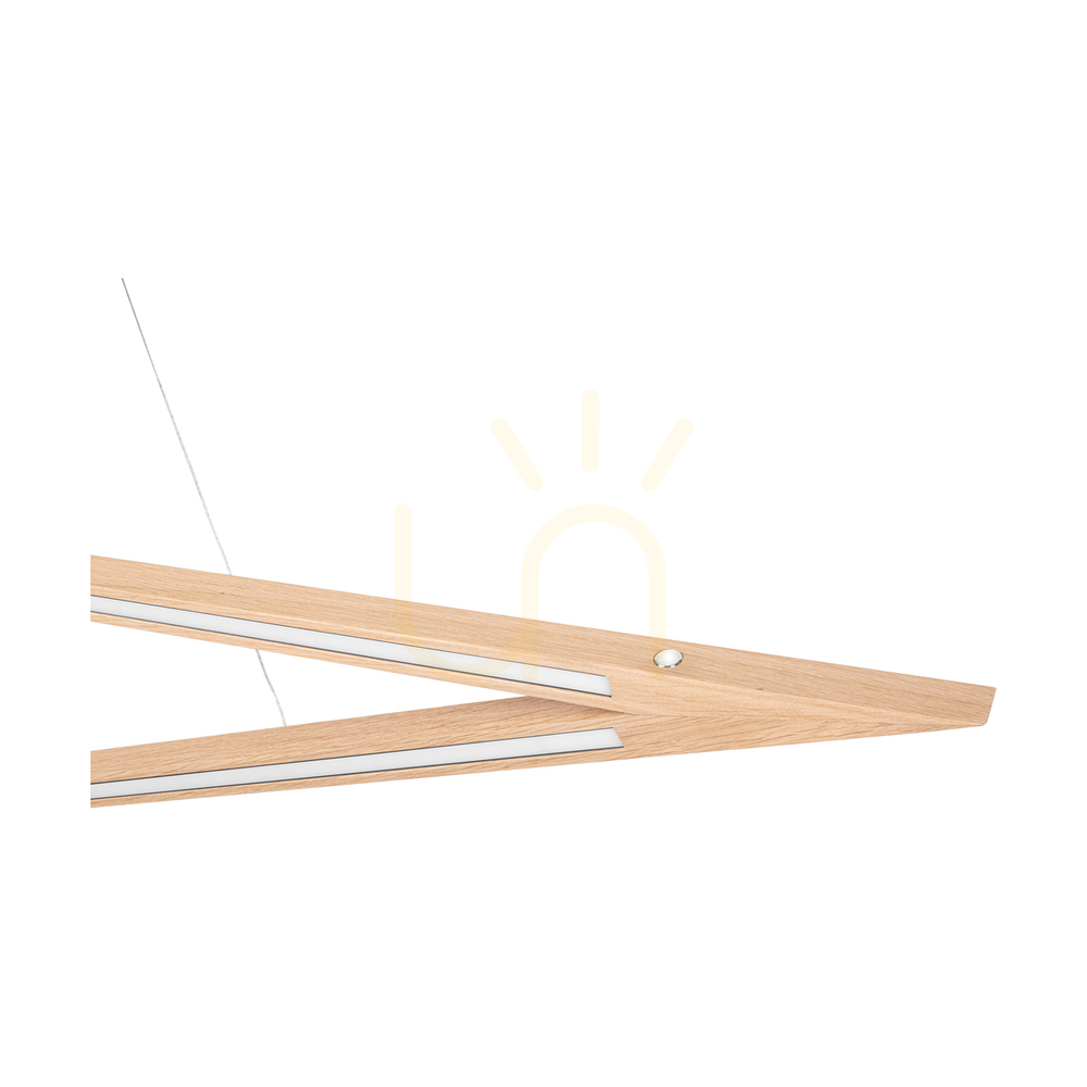 previzualizare Lampa suspendată Vinci, stejar uleiat/negru, 1xLED 35 W, lumină orientabilă în sus și în jos, 155 cm Lampa suspendată Vinci, stejar uleiat/negru, 1xLED 35 W, lumină orientabilă în sus și în jos, 155 cm