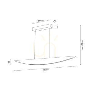 Lampă suspendată Dubai, stejar uleiat/nichel mat, 1xLED 23 W, lumină orientabilă în sus și în jos, 117 cm 3 Lampă suspendată Dubai, stejar uleiat/nichel mat, 1xLED 23 W, lumină orientabilă în sus și în jos, 117 cm small 3