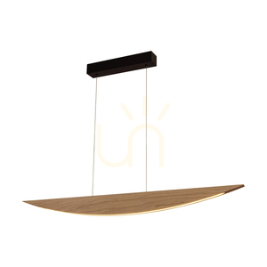 Lampă suspendată Dubai, stejar uleiat/negru, 1xLED 23 W, lumină orientabilă în sus și în jos, 117 cm 1 Lampă suspendată Dubai, stejar uleiat/negru, 1xLED 23 W, lumină orientabilă în sus și în jos, 117 cm small 1