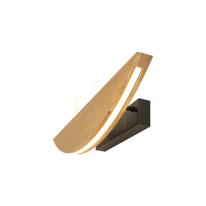 Aplică de perete Dubai, stejar uleiat/negru, 1xLED 12,5 W, 56 cm small 1