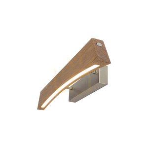 Aplică de perete Ziad, stejar uleiat/nichel mat, 1xLED 11,5 W, 56 cm small 1