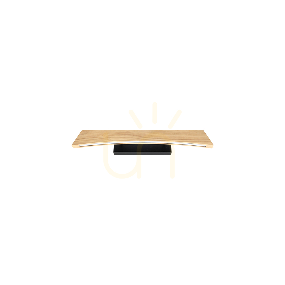 previzualizare Aplică de perete Ziad, stejar uleiat/negru, 1xLED 11,5 W, 56 cm Aplică de perete Ziad, stejar uleiat/negru, 1xLED 11,5 W, 56 cm