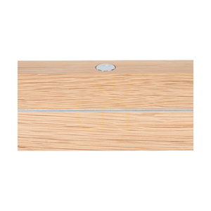 Lampă suspendată dublă, stejar uleiat/nichel mat, 3xLED 23 W, lumină orientabilă în sus și în jos, 100 cm small 2