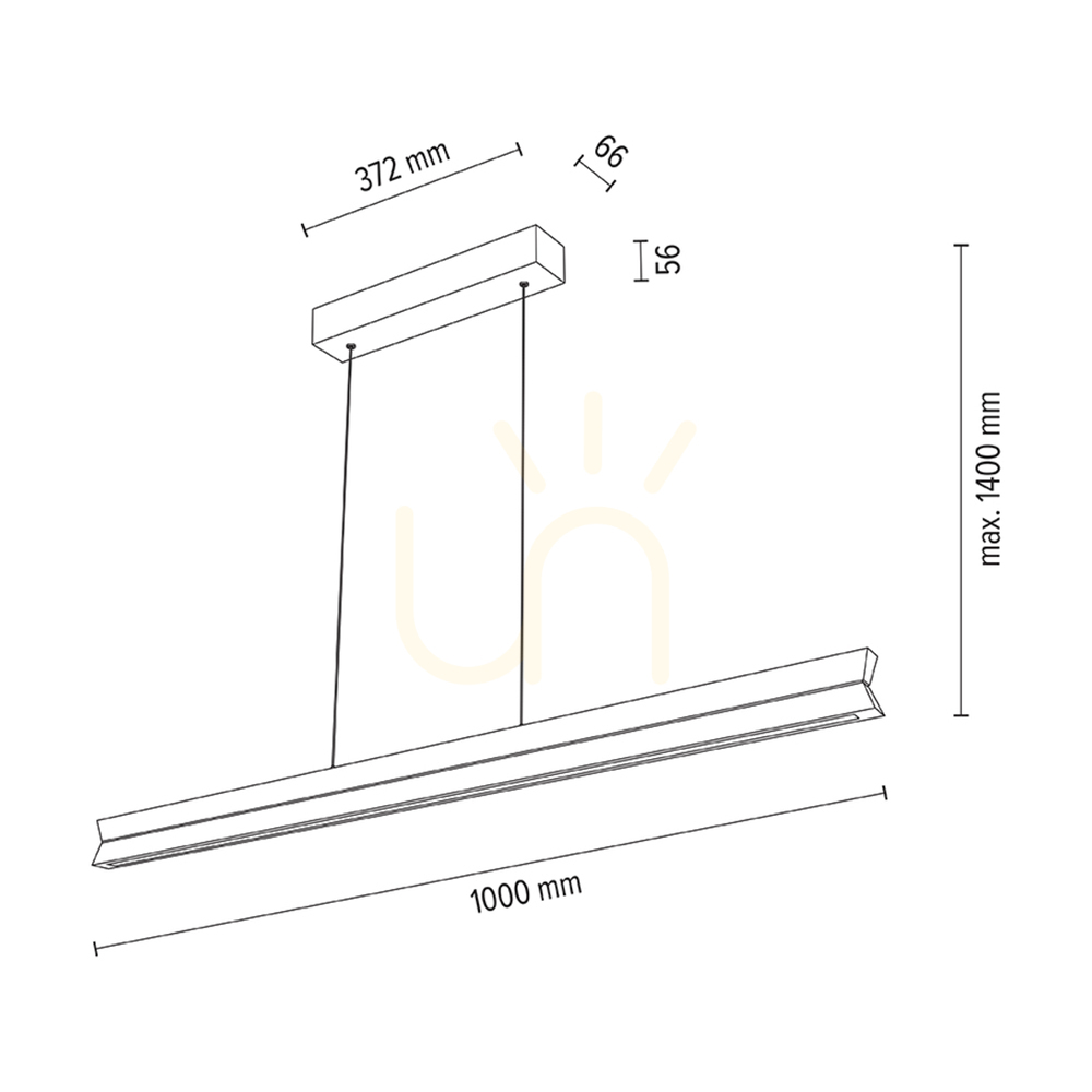 previzualizare Lampă suspendată dublă, stejar uleiat/negru, 3 LED-uri, 23 W, lumină orientabilă în sus și în jos, 100 cm Lampă suspendată dublă, stejar uleiat/negru, 3 LED-uri, 23 W, lumină orientabilă în sus și în jos, 100 cm