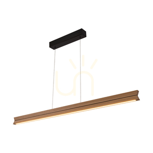 Lampă suspendată dublă, stejar uleiat/negru, 3xLED 29 W, lumină orientabilă în sus și în jos, 120 cm 1 Lampă suspendată dublă, stejar uleiat/negru, 3xLED 29 W, lumină orientabilă în sus și în jos, 120 cm small 1
