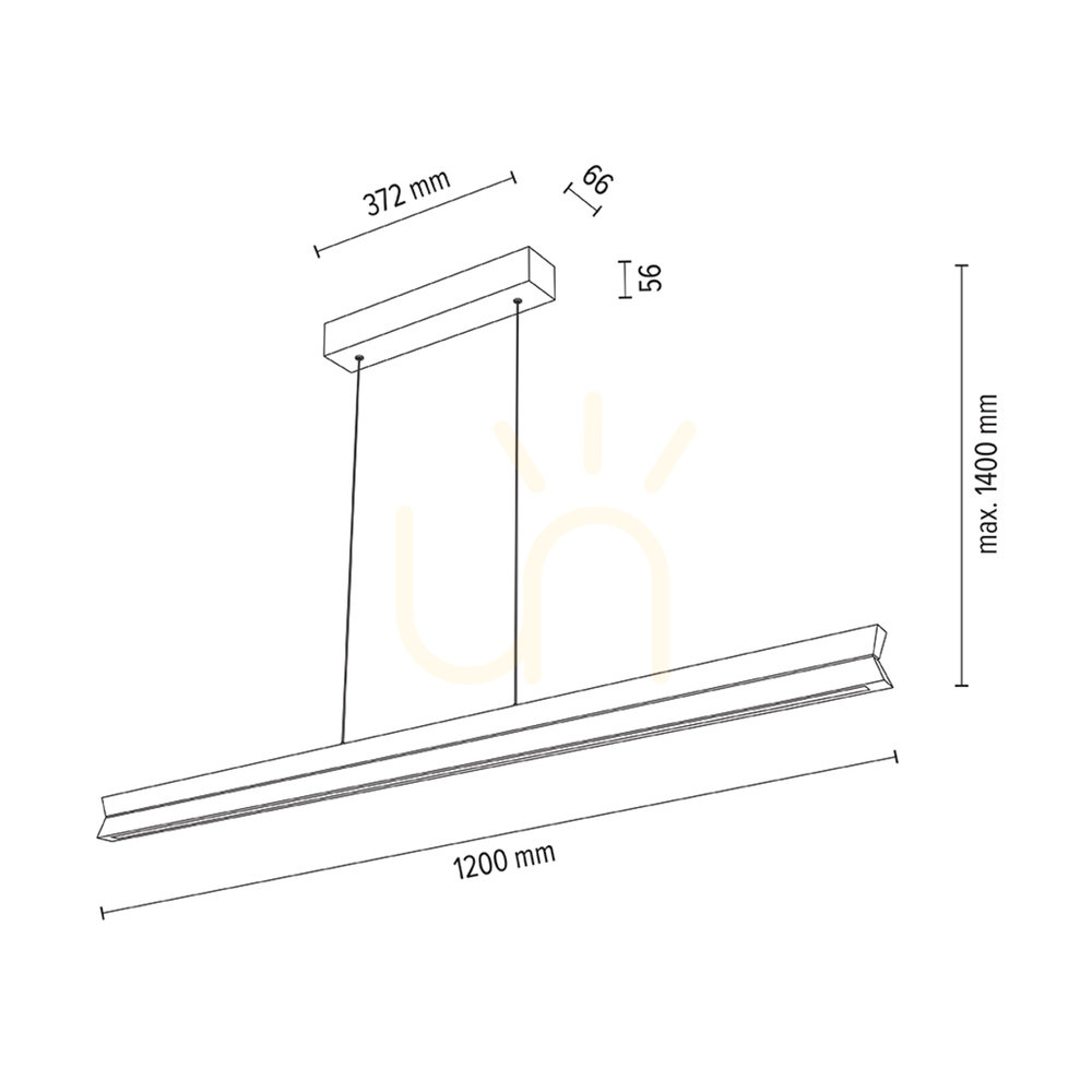 Spectacol Lampă suspendată dublă, stejar uleiat/negru, 3xLED 29 W, lumină orientabilă în sus și în jos, 120 cm Lampă suspendată dublă, stejar uleiat/negru, 3xLED 29 W, lumină orientabilă în sus și în jos, 120 cm
