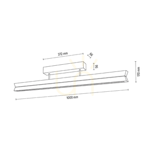 Lampă dublă de tavan, stejar uleiat/negru, 3 LED-uri, 23 W, 100 cm 3 Lampă dublă de tavan, stejar uleiat/negru, 3 LED-uri, 23 W, 100 cm small 3