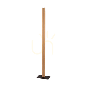 Lampă de podea LED Brinova TWIN 36 W, stejar tratat cu ulei și negru, 151 cm small 1