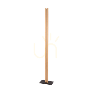 Lampă de podea LED Brinova TWIN 36 W, stejar tratat cu ulei și negru, 151 cm small 0